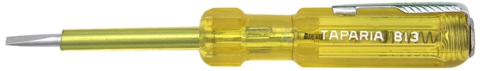 Pack of 5-Taparia 813 Line Tester Yellow Screwdriver Analog Voltage-130mm Length - Image 4 of 4