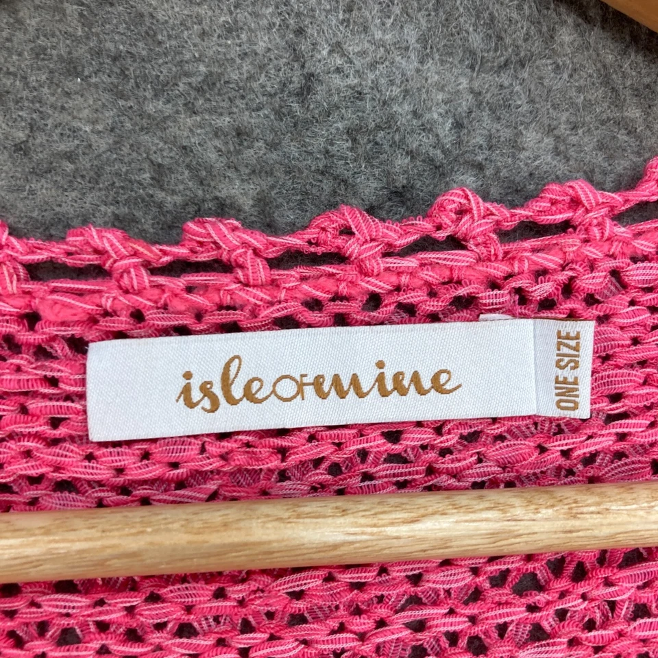 Isle of Mine джемпер женщин один размер розовый вязаный эластичной свитер круглый вырез 8728 - Изображение 4 из 4