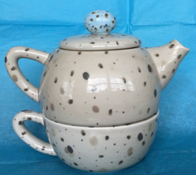 Nature's Sketchbook Marjolein Bastin Robin Egg Tea Pot Stackable