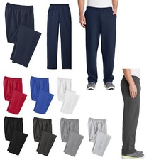 MEN'S OPEN BOTTOM SWEAT PANT, SWEATPANTS, DRAWCORD WAIST, POCKETS, SOFT, S-4XL