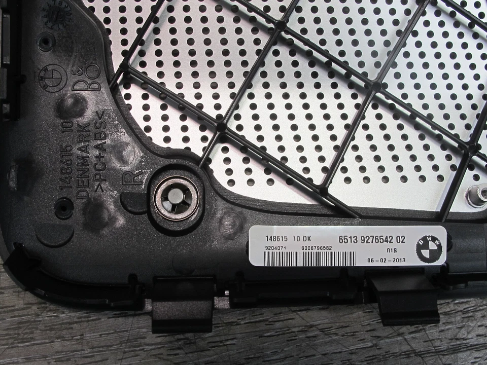 11-16 BMW F10 5-SERIES SET OF 3 BANG & OLUFSEN SPEAKER GRILLE COVER OEM - Image 3 of 4