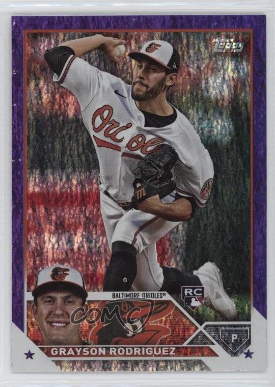 2023 Topps Update Purple Foil 574/799 Grayson Rodriguez #US50 1d0h