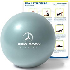 ProBody Pilates Ball 9 Inch - Small Exercise for Stability, 9", Mist