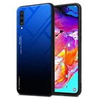 Case for Samsung Galaxy A70 / A70s Phone Cover Tempered Glas TPU Silicone