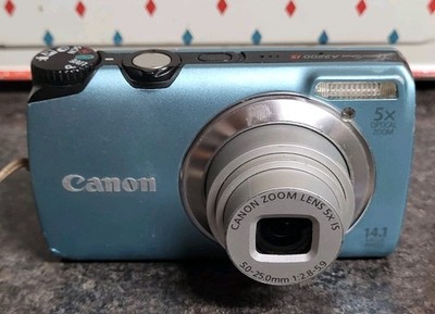 Canon PowerShot A3200 IS 14.1MP Blue Digital Camera , Not Working