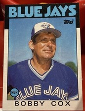 Topps 1986 Bobby Cox #471 Checklist Toronto Blue Jays MLB Baseball Card
