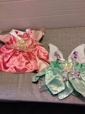 Build A Bear BAB Disney Princess Dress Sleeping Beauty & Tinkerbell Lot Of 2