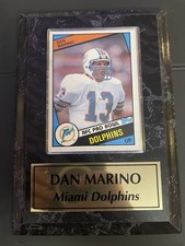 Topps Dan Marino Miami Dolphins AFC Pro Bowl Base Set Sports Trading Card Plaque