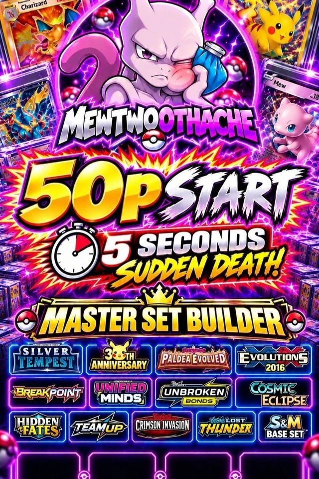 50p SUDDEN DEATH MASTER SET BUILDING!