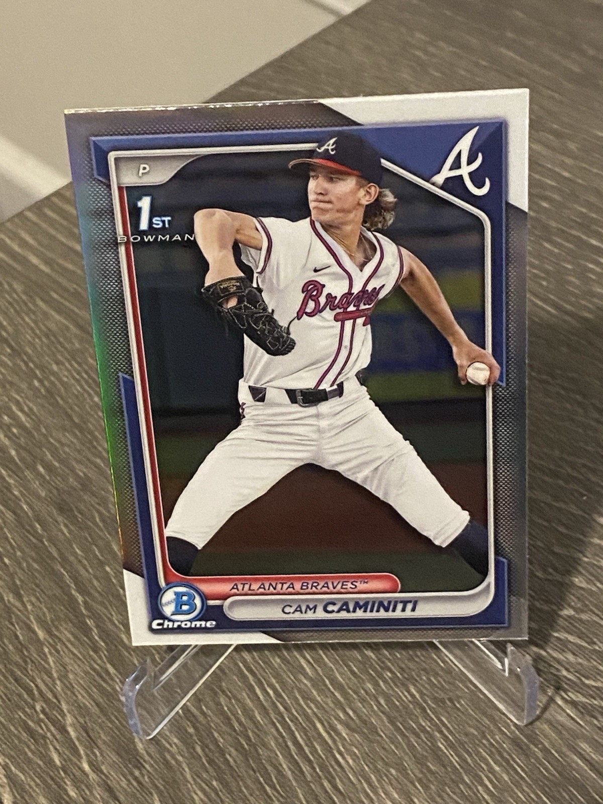 CAM CAMINITI 2024 BOWMAN CHROME DRAFT 1ST BASEBALL REFRACTOR
