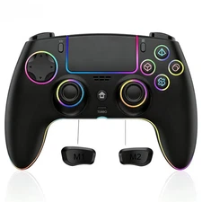 Wireless Controller for PS-4/PS-3/PC/Steam Deck with Back Paddles/Hall Effect...