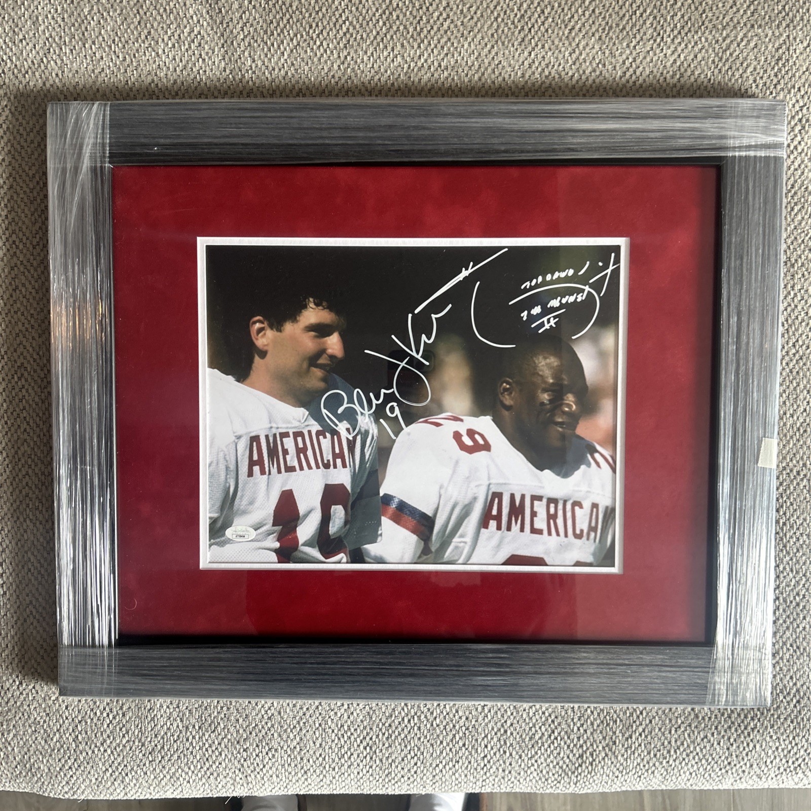 Bernie Kosar Autographed Signed Cleveland Browns & Hanford Dixon 11x14 Photo Framed & Matted JSA COA 