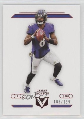2019 Panini Chronicles Vertex Red 166/199 Lamar Jackson #V-26 13st