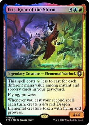 MTG FOIL Eris, Roar of the Storm  - Outlaws of Thunder Junction Commander #005