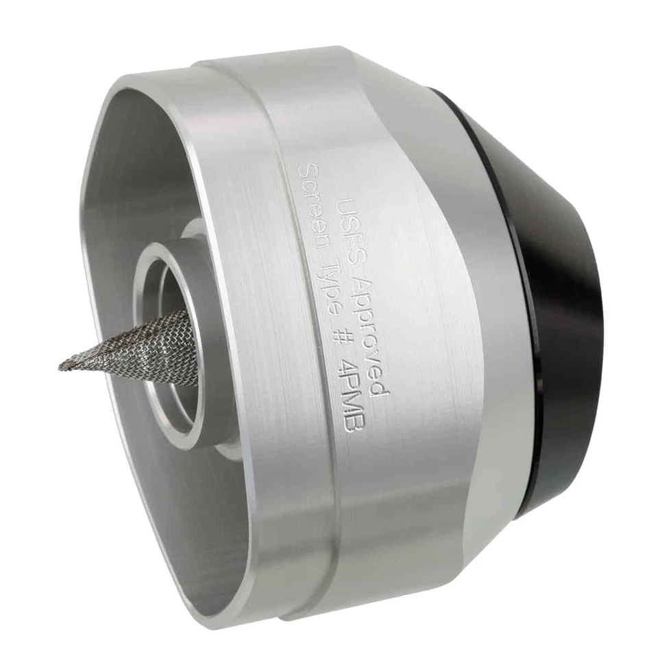 Tapa de extremo antichispas - punta negra, billete Pro Moto Billet PMB-01-3112 aprobado por USFS Foto 3 de 4