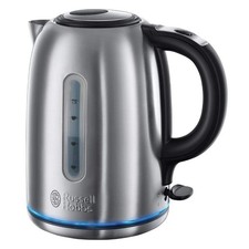 Image of Russell Hobbs Brushed Stainless Steel Electric 1.7L Cordless Kettle (Quiet &