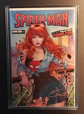 NYCC 2022 SPIDER-MAN 1 UNKNOWN - Sabine Rich ART SKETCH REMARK Mary Jane LTD COA