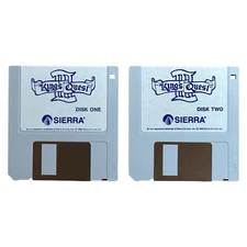 KING'S QUEST III To Heir is Human IBM DOS PC Game 3.5 Floppy Disks 1986 Sierra