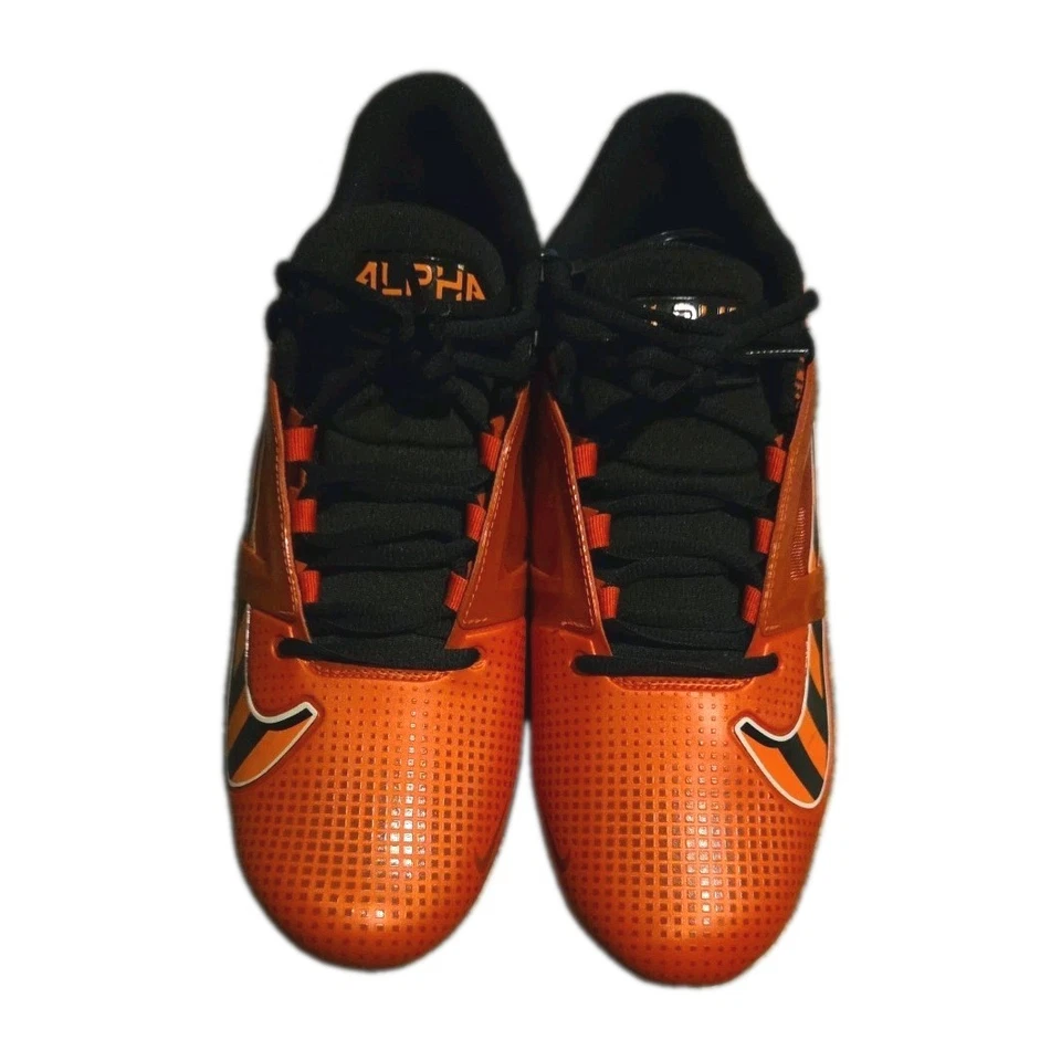Nike Alpha Menace 4Pro Se Football Cleat Men 11.5 NWOB ORANGE RED BLACK  SKU 273 - Image 2 of 4