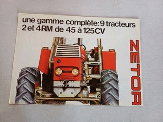 PROSPECTUS GAMME TRACTEURS ZETOR TRAKTOR PROSPEKT TRACTOR BROCHURE
