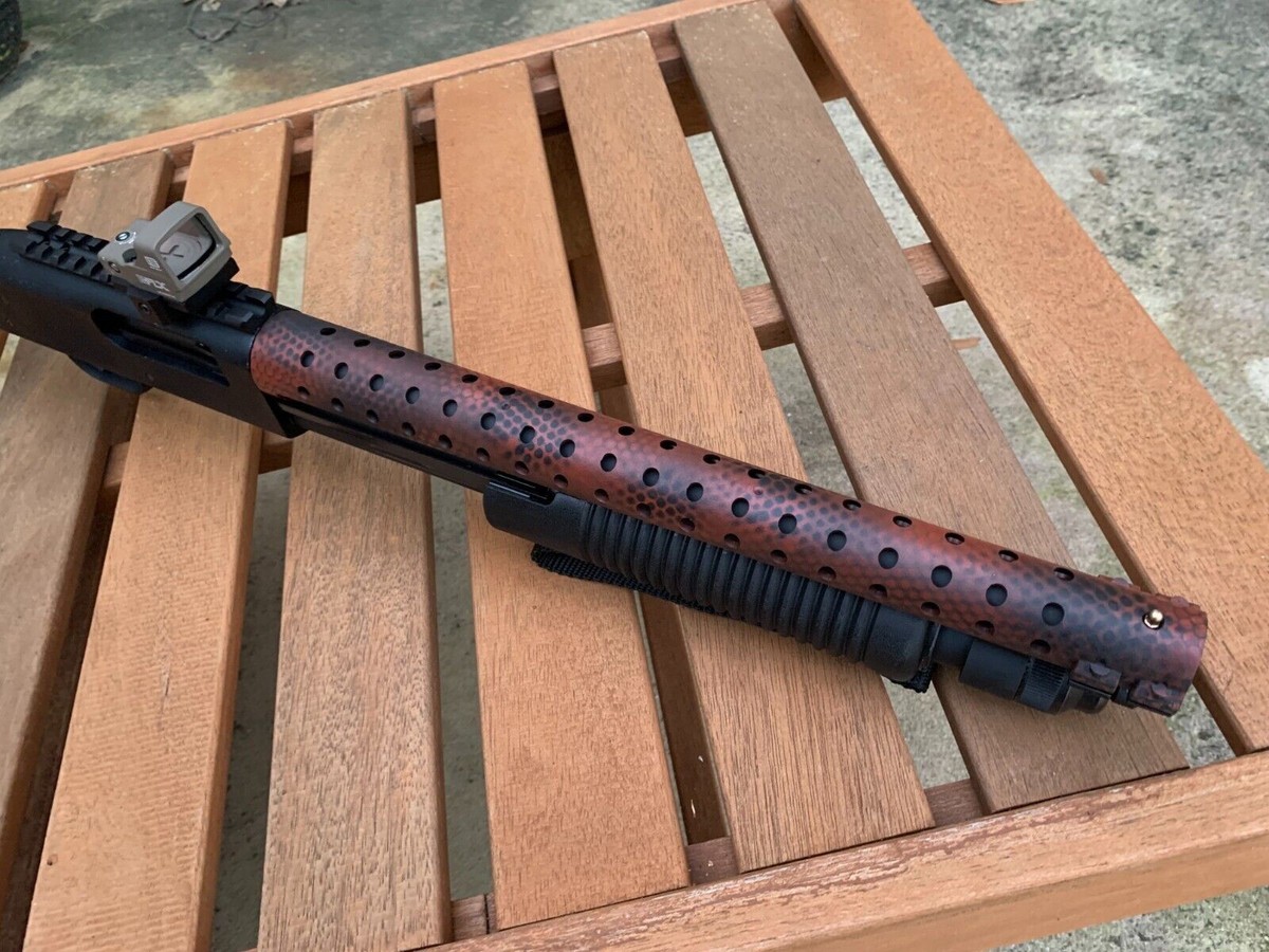 Mossberg Shockwave Heat Shield MERIDIAN RED 590 Shotgun 12GA ROUGH