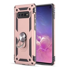 GSA Slim Shockproof Case Ring Stand for Samsung S10 6.1" - Rose Gold