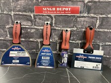 Marshalltown Drywall 6” Taping , 6 “ 4” Joint Knife & 6-EN-1 ( 4 Pack Bundle)