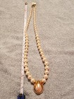 Vintage Napier PEARL Necklace With Tear Drop Gold Toned Pearl Pendant. Mint Cond — photo 7
