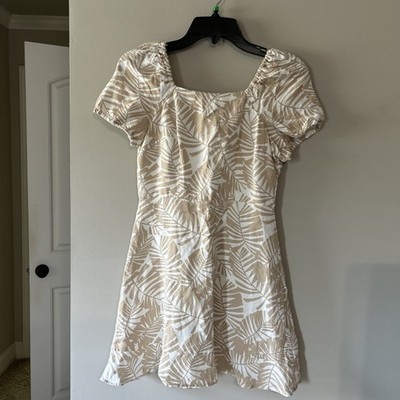 Loft Petite Linen Dress With Back Tie Sz 00P