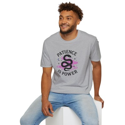 PATIENCE IS POWER Symbolic Snake Wisdom Hidden Strength - Purple