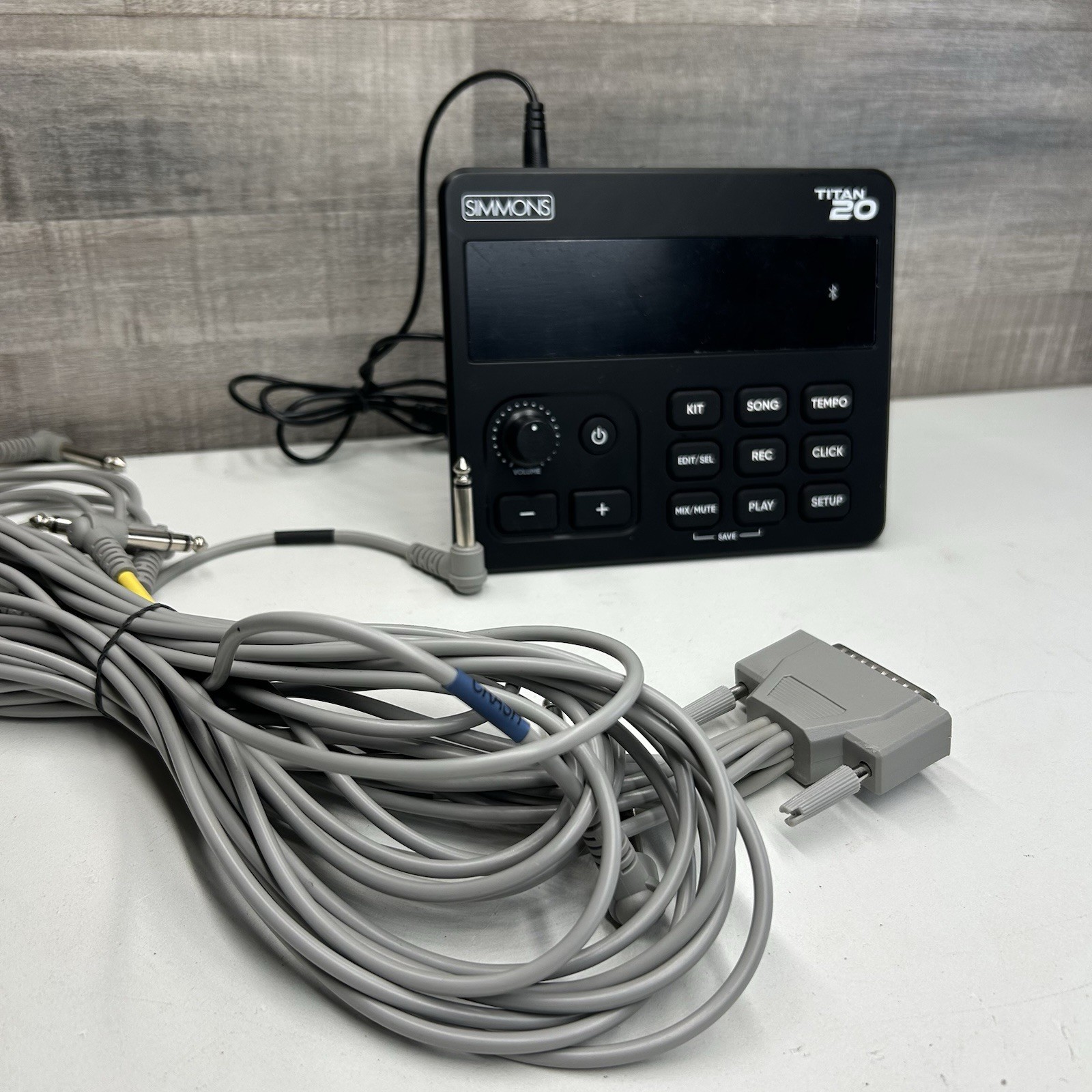 Simmons Titan 20 Electronic Drum Module Brain with Power Cord & Cable Harness