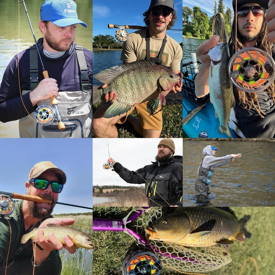 8Fans Fly Fishing Rod and Reel Combos with 4-Sections Portable Fishing Rod an... - Image 2 of 4