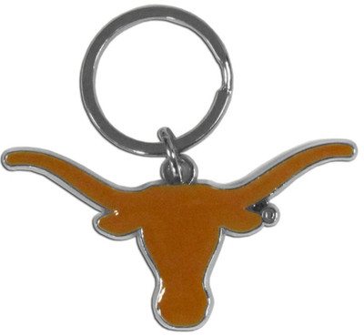 NCAA Texas Longhorns Metal w/Enameled Finish Key Chain / Key Ring