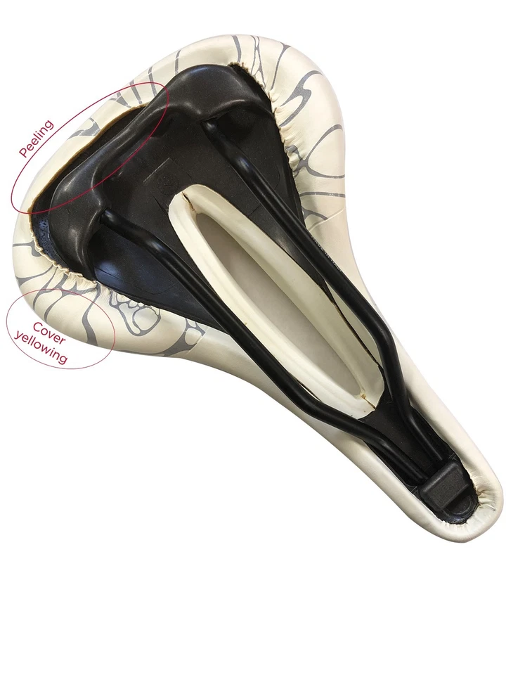 Женское велосипедное сиденье Terry Butterfly Cromoly, удобный центральный вырез (белое) - Изображение 4 из 4