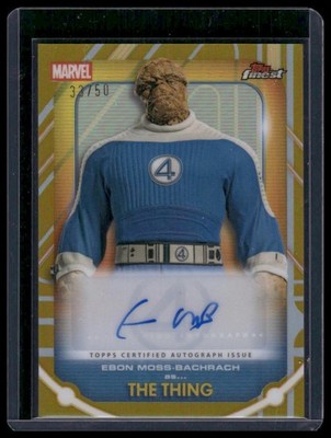 2026 Finest Fantastic Four #FA-EM Ebon Moss-Bachrach Auto Gold Refractor /50
