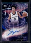 2025-26 Topps Midnight Jaylen Wells Stroke of Auto Autograph #SM-JWE Grizzlies
