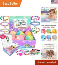 Bath Bombs for Kids with Surprise Inside, Unicorn Bath Bombs for Girls with J...