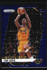 Lisa Leslie 2024 Panini Prizm WNBA Blue Velocity Prizms #98 Los Angeles Sparks
