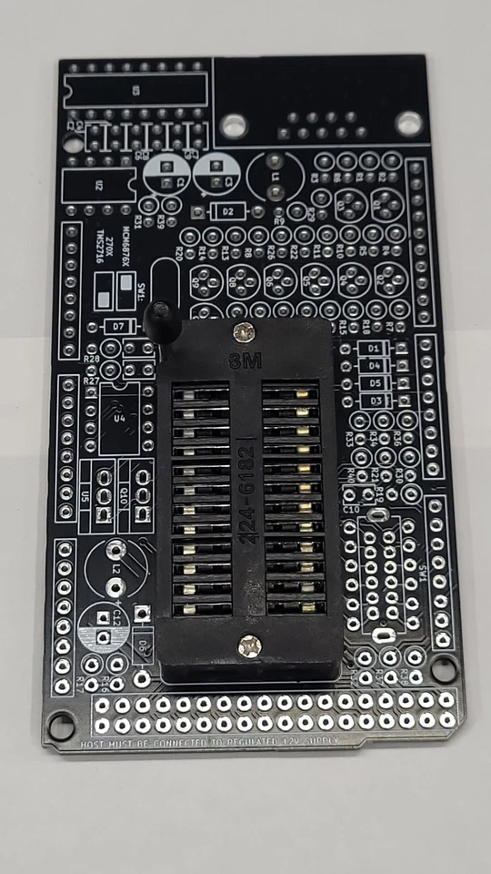 EPROM programmer PCB for 2708 2704 TMS2716 MCM68764 MCM68766 W/ ZIF Socket - Image 2 of 4