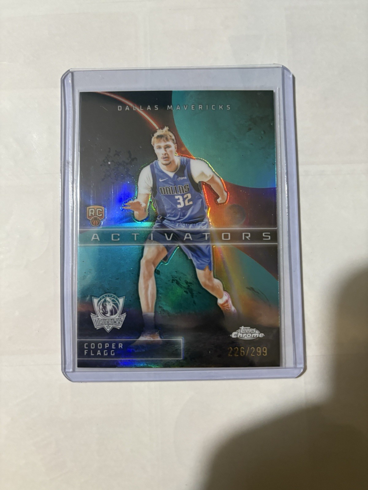 2025 Topps Chrome Cooper Flagg Dallas Mavericks Teal Activators #AC-11 RC /299