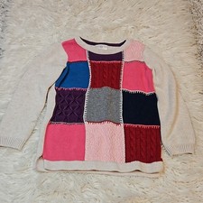Hanna Andersson Girls Colorblock Crewneck Sweater Size 110 Size 5