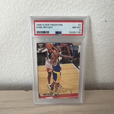 1998-99 Fleer Tradition - PSA 8 #1 Kobe Bryant, Michael Jordan