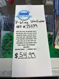 75039 Star Wars V Wing Star Fighter - Used