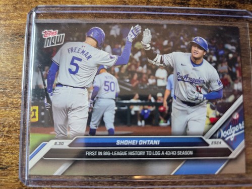 2024 Topps Now Shohei Ohtani First MLB 43/43 Season #616 Los Angeles Dodgers