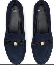 Kate Spade New York Deco Bow Suede Loafers