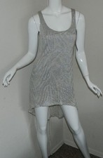 Women Glam Animal Print Silver Gray Cocktail Evening Clubwear Party Dress Size S