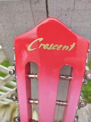 Crescent Pink Guitar | eBay