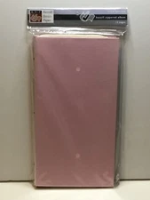 Bazzill Basics Paper Zippered Album 5” x 9” Magnetic Cover 12 Pages Light Pink