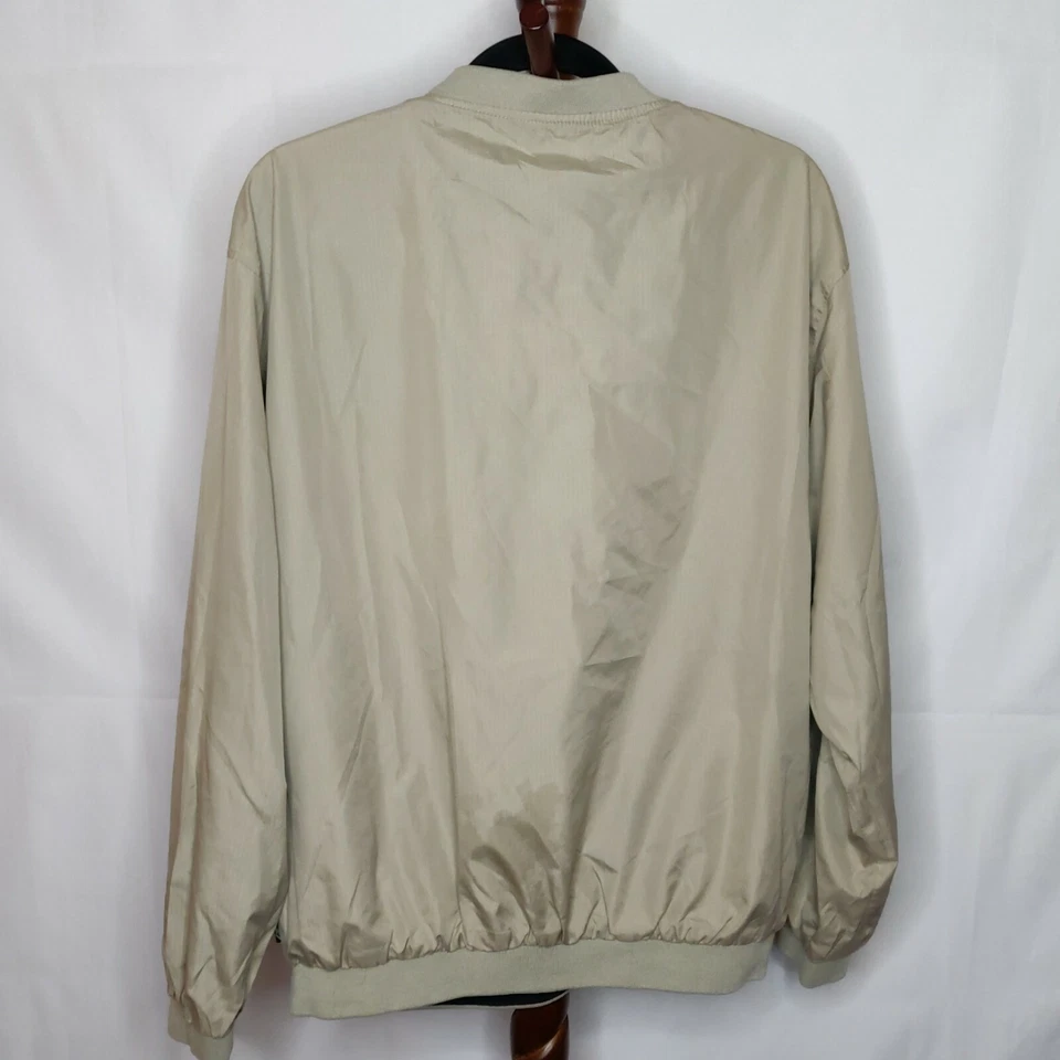 Wedge men's XL reversible pullover activewear jacket black or brown long sleeve - Imagem 4 de 4