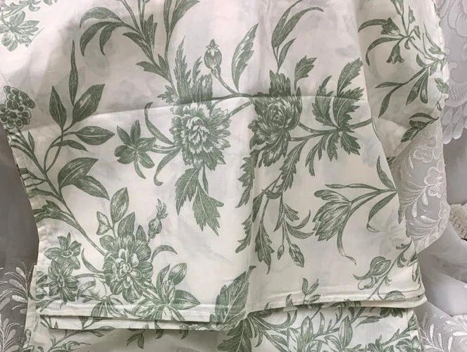 Par de travesseiros Laura Ashley Natalie verde claro marfim fazenda campo - Imagem 4 de 4